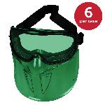 KleenGuard™ 18633 V90 The Shield Indirect Vent Safety Goggles, Anti-Fog/Anti-Scratch/Impact-Resistant IRUV Shade 5.0 Polycarbonate Lens, Yes % UV Protection, Polyester/Rubber Weave Strap, ANSI Z87.1+