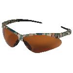 KleenGuard™ 19644 V30 Nemesis® Lightweight Safety Glasses With Neck Cord, Anti-Scratch, Copper Lens, Wrap Around Frame, Camouflage, Nylon Frame, Polycarbonate Lens, ANSI Z87.1-2010, CSA Certified