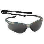 KleenGuard™ 22609 V30 Nemesis® Lightweight Safety Glasses With Neck Cord, Anti-Scratch, Smoke Lens, Wrap Around Frame, Camouflage, Nylon Frame, Polycarbonate Lens, ANSI Z87.1-2010, CSA Certified