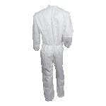 KleenGuard™ 37686 A40 Liquid Particle Protection Disposable Coverall, XL, White, Microporous Film Laminate, 26-1/2 in Chest, 38-1/2 in L Inseam