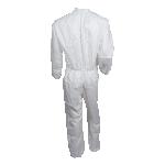 KleenGuard™ 37687 A40 Liquid and Particle Protection Disposable Coverall, 2XL, White, Microporous Film Laminate, 28 in Chest, 39-1/2 in L Inseam