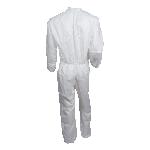 KleenGuard™ 44303 A40 Liquid Particle Protection Disposable Coverall, Unisex, L, White, Microporous Film Laminate, 25 in Chest, 38 in L Inseam