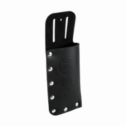 Klein® 5163 1-Pocket Slotted Lineman's Knife Holder, Leather, Black