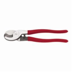 Klein® 63050 High Leverage Cable Cutter, 4/0 AWG Aluminum, 2/0 AWG Soft Copper, 24 AWG Communications Cable Cable/Wire, 9-1/2 in OAL, Shear Cut, Steel Jaw
