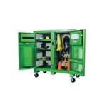 KNAACK® Safety Kage™ 139-SK Safety Cabinet, 60 in L x 30 in W x 60 in H, Steel, Green