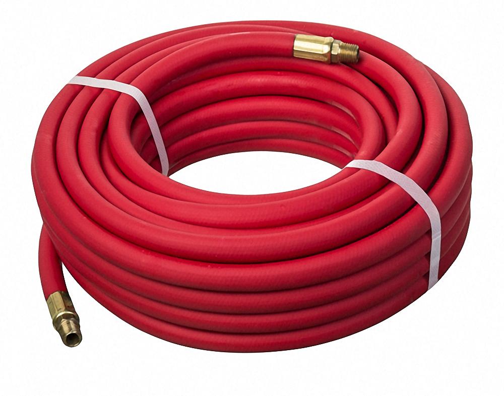 Kuri Tec® HS1134-06X50 HS1134 Multi-Purpose Air Hose Assembly, 3/8 in Nominal, MNPT End Style, 50 ft L, PVC, Import