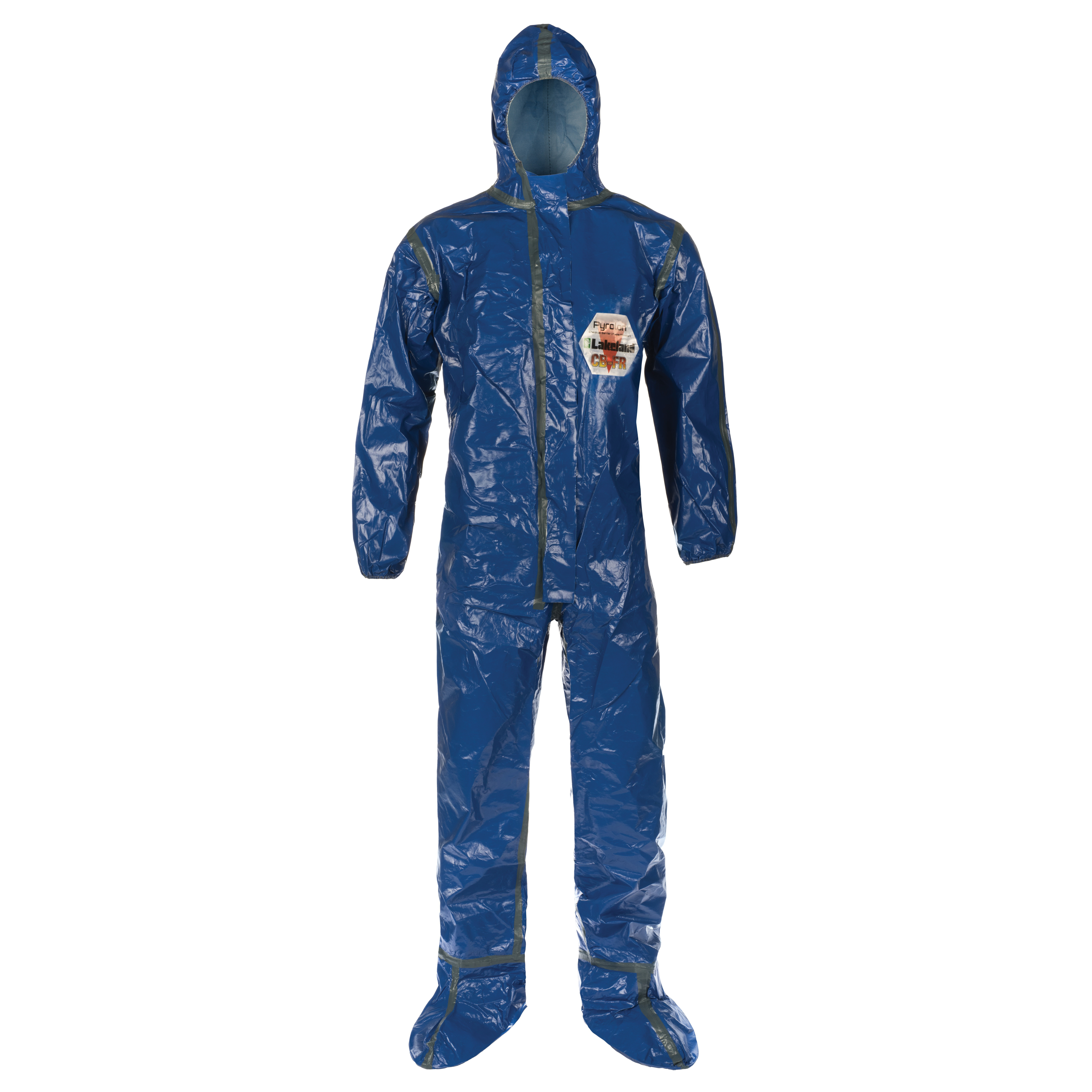 Lakeland® Pyrolon® CBFR 52151 Disposable Coverall, Dark Blue, Barrier Film/Spunlace