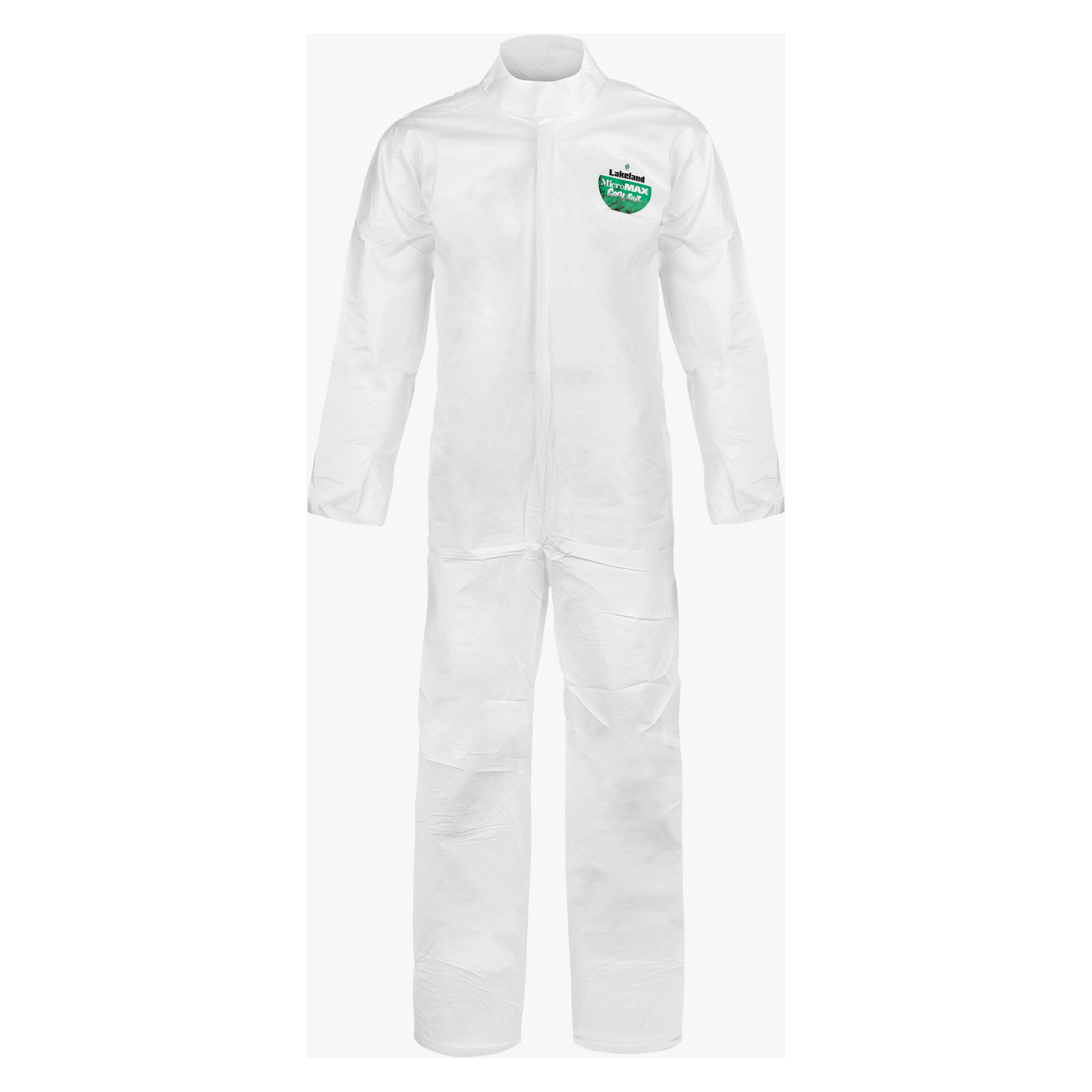 Lakeland Fire + Safety® COL412-3X Disposable Coverall, 3XL, White, MicroMax® NS Cool Suit, 56 to 58 in Chest, 29 in L Inseam