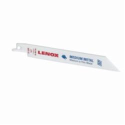 Lenox® 20560606R Shatter-Resistant Reciprocating Saw Blade, 6 in L x 3/4 in W, 6 TPI, Steel Body, Universal/Toothed Edge Tang