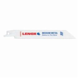 Lenox® 20496B624R Shatter-Resistant Reciprocating Saw Blade, 6 in L x 3/4 in W, 24 TPI, Steel Body, Universal/Toothed Edge Tang