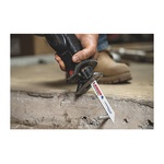 Lenox® 21511B118R Bi-Metal Straight Back Tapered Toothed Edge Universal Shank Reciprocating Saw Blade, 12 in L x 3/4 in W, 18 TPI, Steel Body