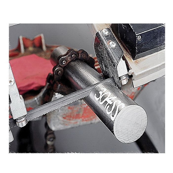 Lenox® Master-Band® 9407B38EW1418 Maximum Performance Shatter-Resistant Maximum Performance Shatter-Resistant Portable Band Saw Blade, 44-7/8 in L, 1/2 in W x 0.023 in THK, 14/18 TPI, Bi-Metal Body