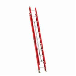 Louisville® FE3236 FE3200 Multi-Section Extension Ladder, 36 ft OAL, 300 lb Load, 12 in Adjustable Increments, Fiberglass, Type IA