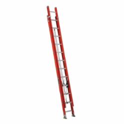 Louisville® FE3224 FE3200 Multi-Section Extension Ladder, 148 in OAL, ANSI Code: 14.4, 300 lb Load, Fiberglass, 12 in Adjustable Increments