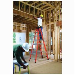 Louisville® FS1404HD FS1400HD Type IAA Non-Conductive Weather Resistant Step Ladder, 4 ft H Ladder, 375 lb Load, 3 Steps, Fiberglass, A14.5