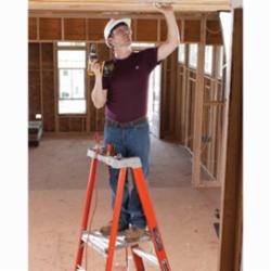 Louisville® FXP1712 FXP1700 Extra Heavy Duty Non-Conductive Professional Platform Stepladder, 12 ft Ladder, 300 lb Load, 11 ft 5 in x 14-1/2 in x 17 in Platform, A14.5, Type IA, Fiberglass