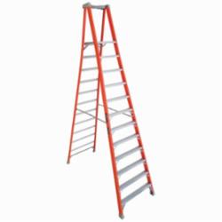 Louisville® FXP1712 FXP1700 Extra Heavy Duty Non-Conductive Professional Platform Stepladder, 12 ft Ladder, 300 lb Load, 11 ft 5 in x 14-1/2 in x 17 in Platform, A14.5, Type IA, Fiberglass