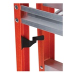 Louisville® FXS1512 FXS1500 Type IA 2-in-1 Cross Step to Shelf Ladder, 12 ft H Ladder, 300 lb Load, 11 Steps, Fiberglass, A14.5