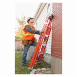 Louisville® FXS1512 FXS1500 Type IA 2-in-1 Cross Step to Shelf Ladder, 12 ft H Ladder, 300 lb Load, 11 Steps, Fiberglass, A14.5