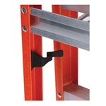 Louisville® FXS1510 FXS1500 Type IA 2-in-1 Cross Step to Shelf Ladder, 10 ft H Ladder, 300 lb Load, 9 Steps, Fiberglass, A14.5