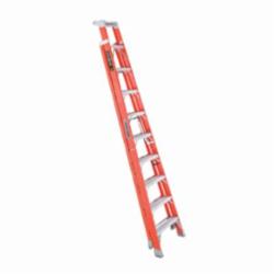 Louisville® FXS1510 FXS1500 Type IA 2-in-1 Cross Step to Shelf Ladder, 10 ft H Ladder, 300 lb Load, 9 Steps, Fiberglass, A14.5