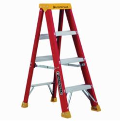 Louisville® L-3016-04 Type IA Non-Conductive Weather Resistant Step Ladder, 4 ft H Ladder, 300 lb Load, 3 Steps, Fiberglass, A14.5