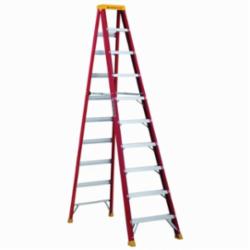 Louisville® L-3016-10 Type IA Non-Conductive Weather Resistant Step Ladder, 10 ft H Ladder, 300 lb Load, 9 Steps, Fiberglass, A14.5