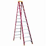 Louisville® L-3016-12 Type IA Non-Conductive Weather Resistant Step Ladder, 12 ft H Ladder, 300 lb Load, 11 Steps, Fiberglass, A14.5