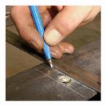 Markal® Silver-Streak® 096107 6-Refills Metal Marker Refill, Silver, Blister Card, Round Tip