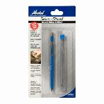 Markal® Silver-Streak® 096107 6-Refills Metal Marker Refill, Silver, Blister Card, Round Tip