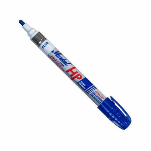 Markal® 096965 PRO-LINE® HP High Performance Liquid Paint Marker, 1/8 in Bullet/Medium Tip, Fiber Tip, Blue