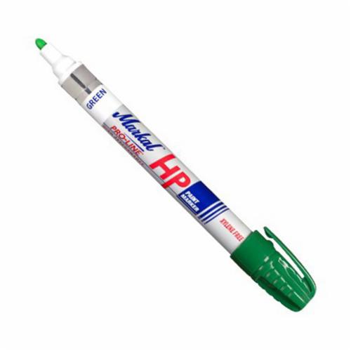 Markal® 096966 PRO-LINE® HP High Performance Liquid Paint Marker, 1/8 in Bullet/Medium Tip, Fiber Tip, Green