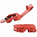 Master Lock® 493B Grip Tight™ Clamp-On Circuit Breaker Lockout, For Use With All Master Lock®, American Lock® Safety Padlock Shackles and Lockout Hasp, 1 Padlocks, 9/32 in Dia Max Padlock Shackle, Reinforced Polymer/Steel, Red