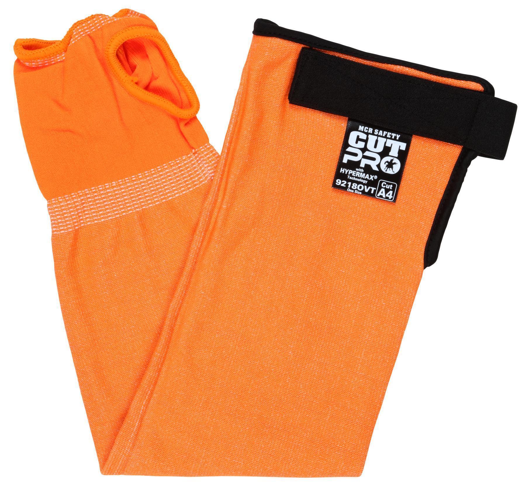 MCR Safety 9218OVT Cut Pro® Arm Protection Sleeve, 18 in L, Orange