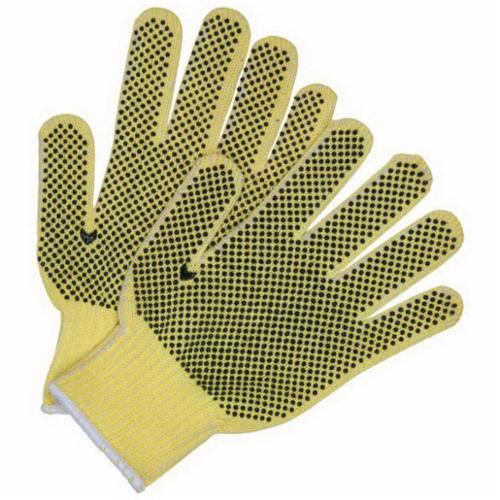 MCR Safety 9363XL 9363 Regular Weight Gloves, XL, 2-Sided PVC Dots Coating, 7 ga DuPont™ Kevlar® Fiber, Knit Wrist Cuff, Resists: Cut, ANSI Cut-Resistance Level: A2, Paired Hand