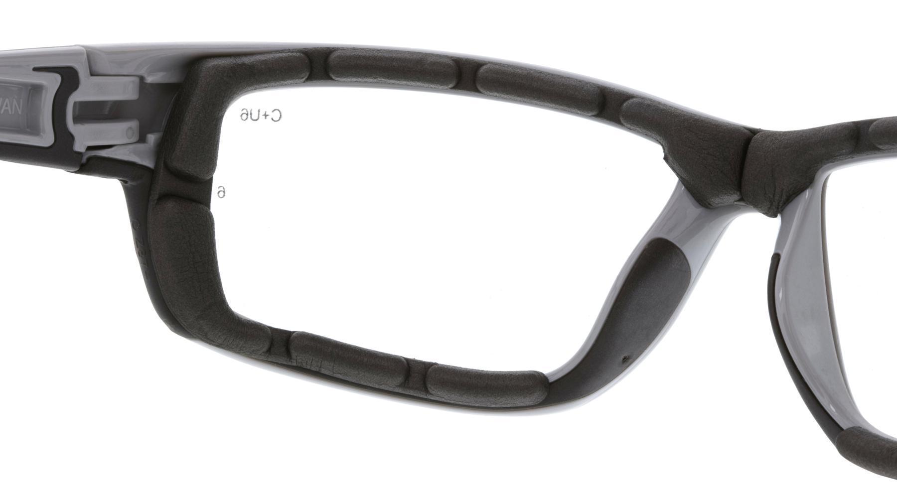 MCR Safety SR520PF Swagger® SR5 Dual Lens Safety Glasses, MAX6 Anti-Fog, Clear Lens, Polycarbonate/Foam Lined Frame, ANSI Z87+