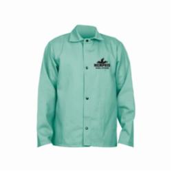MCR Safety 39030XXL MCR Safety Welding 39030 Jacket With Inside Pocket, 2XL, Fabric Whipcord/L/F Cotton, Green, Resists: Flame, ASTM D 6413, NFPA-701