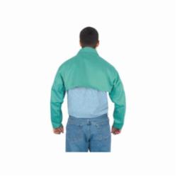 MCR Safety 39100 Limited Flammability Welding Cape Sleeve, Green, Cotton, Anodized Button Snap Closure