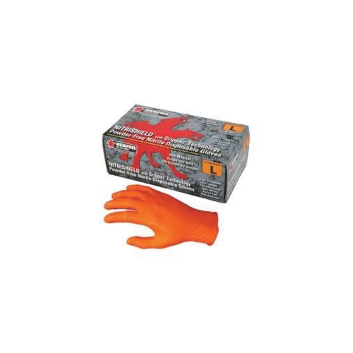 MCR Safety 6016OL NitriShield™ 6016O Non-Sterile Disposable Gloves, L, Nitrile, Orange, 9-1/2 in L, Non-Powdered, 6 mil THK, Application Type: Industrial Grade, Ambidextrous Hand