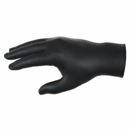 MCR Safety 6060 NitriShield™ Stealth™ Non-Sterile Disposable Gloves, Nitrile, Black, 9.685 in L, Powder Free, Textured Grip, 3 mil THK, Application Type: Food/Industrial/Economy Grade, Ambidextrous Hand
