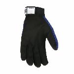 MCR Safety 900 FasGuard™ Premium Grade General Purpose Gloves, Leather Palmulti-Task, Clarino® Synthetic Leather Palm, Cotton/Polyester/Spandex® Foam, Black/Blue Fabric/Red Logo, Elastic Wrist Cuff, Uncoated Coating, Resists: Solvent, Unlined Lining