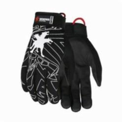 MCR Safety MB100 Premium Grade General Purpose Gloves, Leather Palmulti-Task, Leather Palm, Synthetic Leather, Black, Adjustable Closure Cuff, Resists: Abrasion and Puncture, Unlined Lining, Gunn Cut/Standard Finger/Wing Thumb