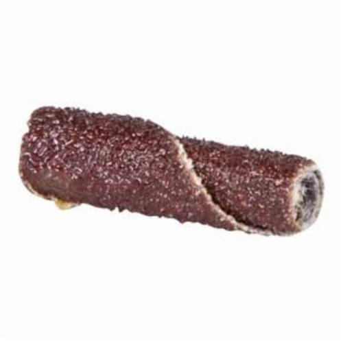 Merit® 08834180023 Straight Half Glued Coated Cartridge Roll, 3/16 in Dia x 1 in OAL, 3/32 in Pilot Hole, 60 Grit, Aluminum Oxide Abrasive