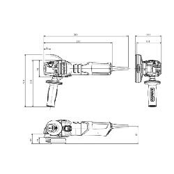 metabo® 600371420 Electric Angle Grinder, 4-1/2 in Dia Wheel, 5/8-11 UNC Arbor/Shank, 110 to 120 VAC