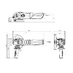 metabo® 600464420 Electric Angle Grinder, 6 in Dia Wheel, 5/8-11 UNC Arbor/Shank, 110 to 120 VAC