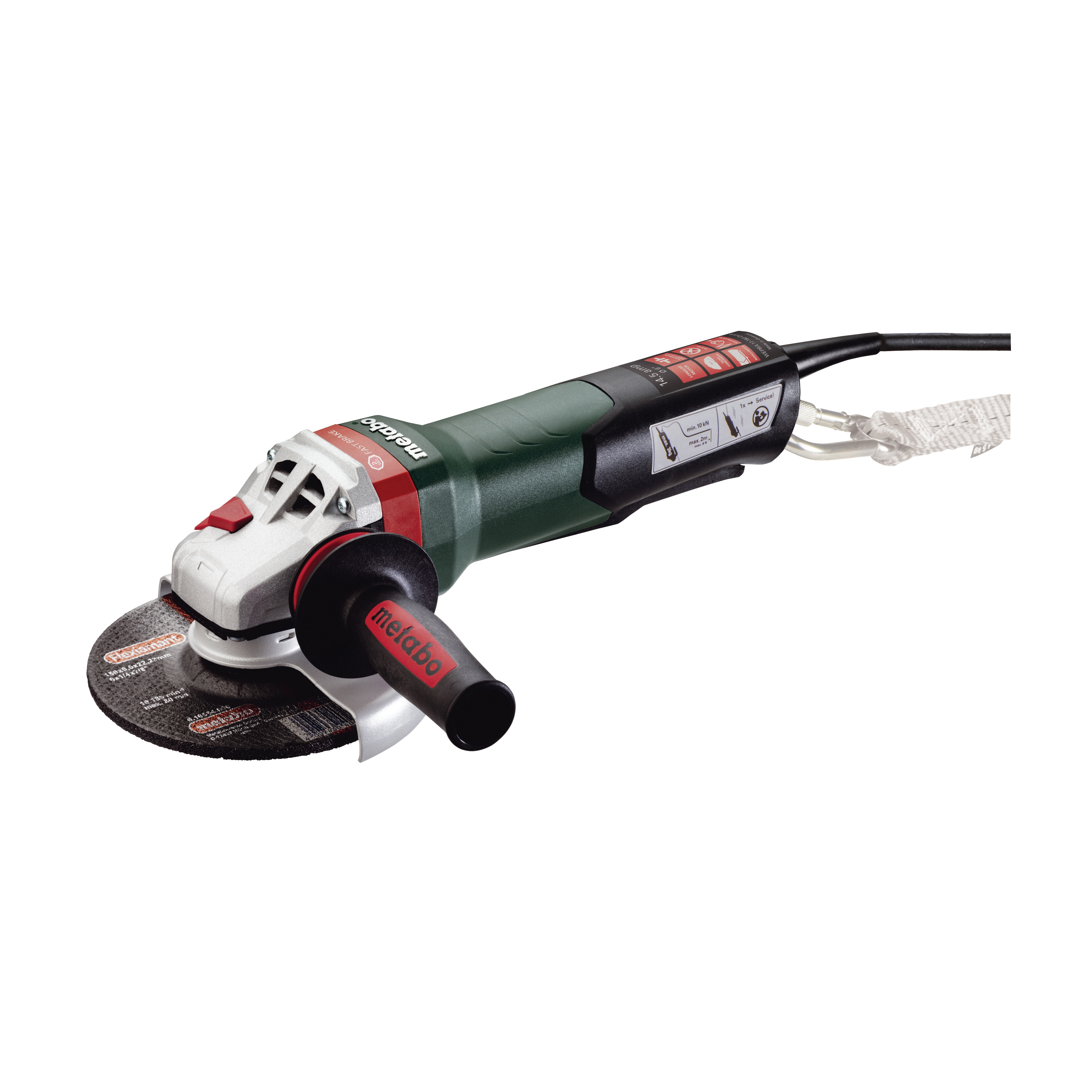metabo® 600553420 Electric Angle Grinder, 6 in Dia Wheel, 5/8-11 UNC Arbor/Shank, 110 to 120 VAC