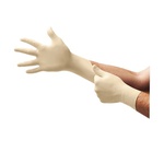 Ansell Microflex® DGP-350 Diamond Grip Plus™ DGP-350 Non-Sterile Single Use Disposable Gloves, Natural Rubber Latex, Natural, 9.6 in L, Non-Powdered, Fully Textured, 5.1 mil THK, Application Type: Exam/Medical Grade, Ambidextrous Hand