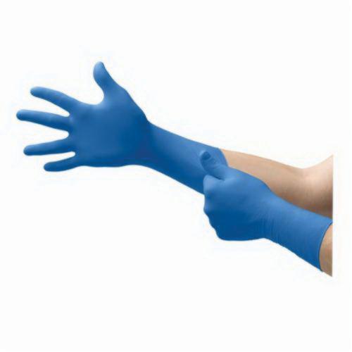 Microflex® SG-375 Safe Grip® SG-375 Disposable Gloves,  Natural Rubber Latex, Blue, 11.6 in L, Non-Powdered, Textured Finger, 11 mil THK, Application Type: Exam Grade, Ambidextrous Hand