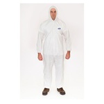 MicroGuard MP® 8015-5XL Microporous Coverall With Attached Hood, 5XL, White, Microporous Fabric, 54 to 57 in Chest, 33-1/2 in L Inseam