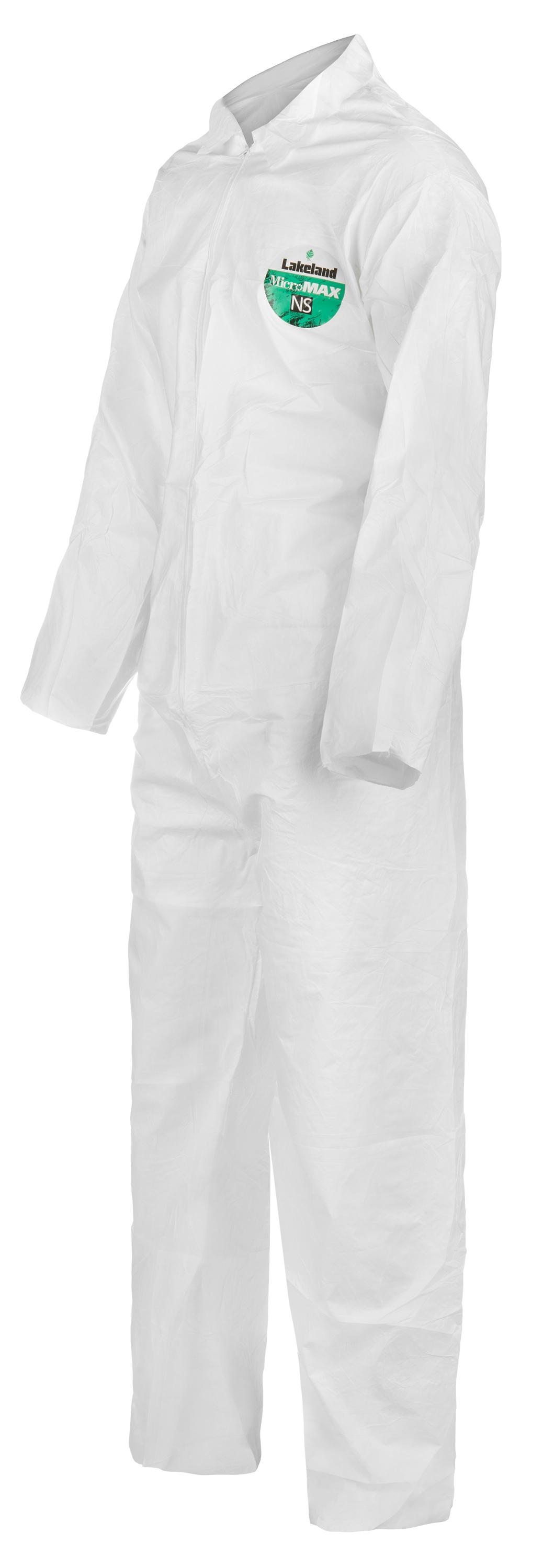 MicroMax® NS  MNSA412-LG MNSA412 Light Weight MNSG Coverall, White, Microporous Film Laminate